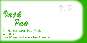 vajk pap business card